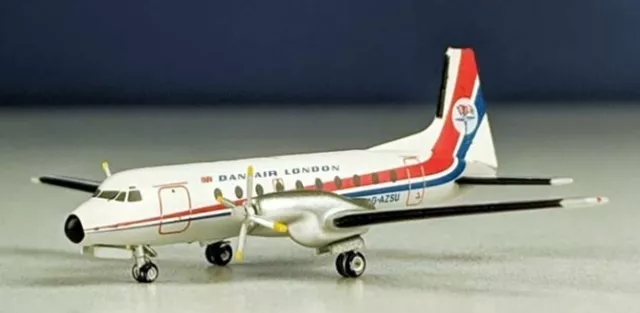 Aeroclassics AC419674 Dan Air London HS-748 G-AZSU Diecast 1/400 Model Airplane 2