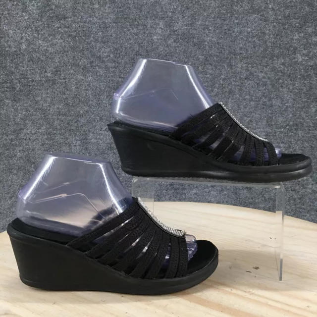 Skechers cali rumblers sparkle on sales wedge sandal