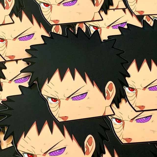 OBITO ANIME PEEKER Sticker Naruto Shippuden Car Decal £4.54 - PicClick UK
