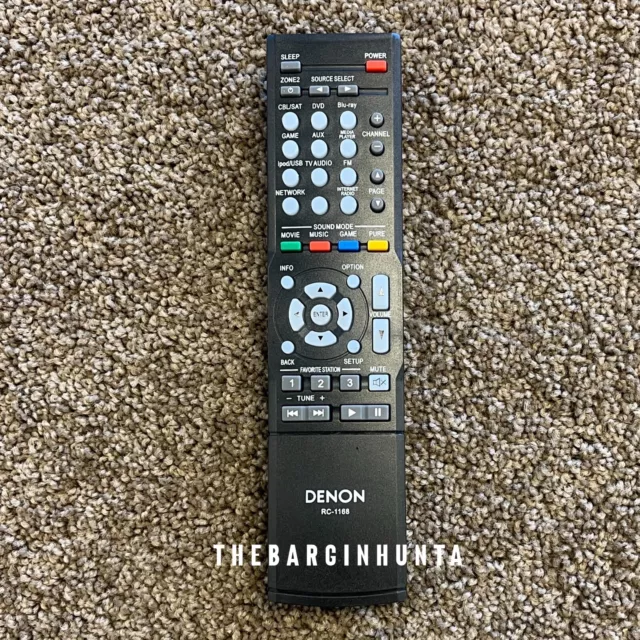 Denon AV Receiver Replacement Remote Control for RC-1181, AVR-E300, AVRE300