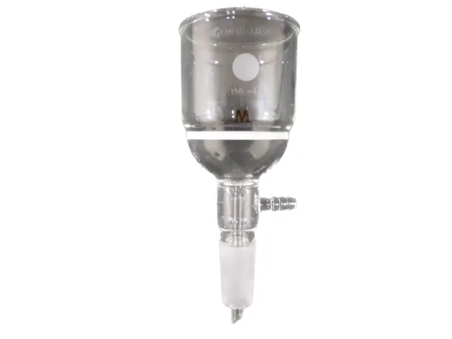 CHEMGLASS 150mL Buchner Filter Funnel With Inner Joint M Frit 24/40 CG-1406-11