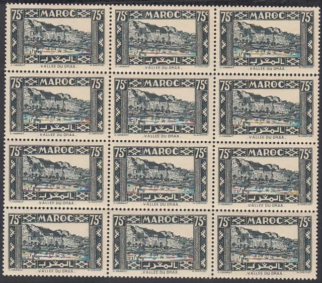 Morocco 1939- MNH stamps . Yv Nr.: 178. Block of 12...(EB) MV-14467