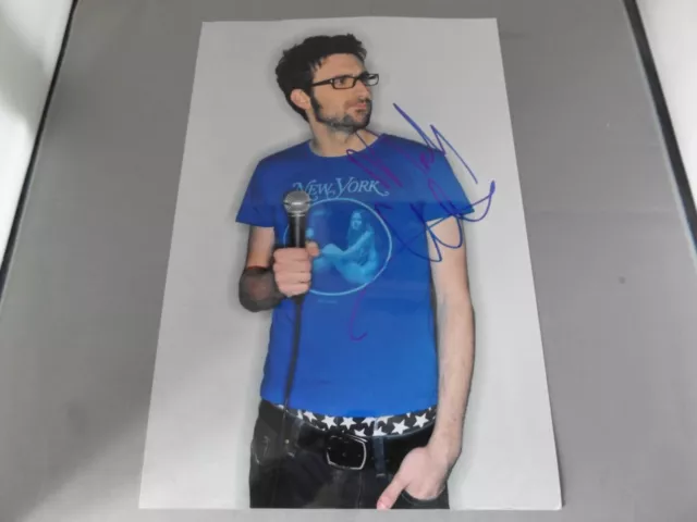 HAND SIGNED 12" x 8" PHOTO - MARK WATSON - TV COMEDIAN