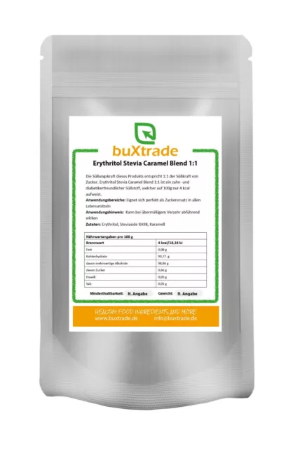 Erythritol Stevia Caramel Blend 1-1 | Karamell | Buxtrade  | Süßungsmittel