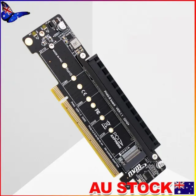 PCIe X16 To X8+X4+X4 Adapter Card Expansion Card Support 2280/2260/2242/2230 SSD
