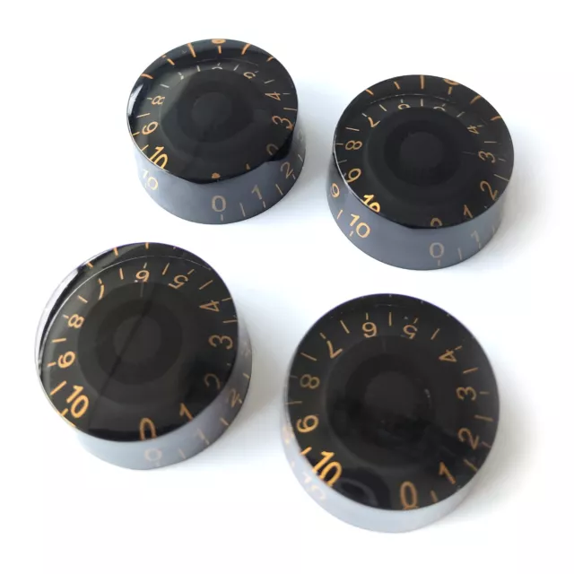 Speed Control Knobs – Volume Tone Guitar for Gibson Epiphone – Black / Gold