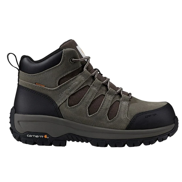 CARHARTT MEN'S DEARBORN Mid Waterproof Composite Toe Work Boot Grey ...