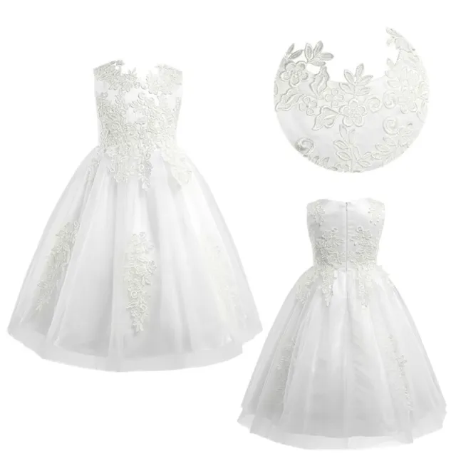 Flower Girls Princess Dress Wedding Gown Birthday Party Pageant Formal Dresses