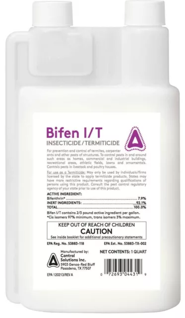 Control Solutions Bifen IT Insecticide/ Termiticide Bifenthrin 7.9% (Quart) 32oz