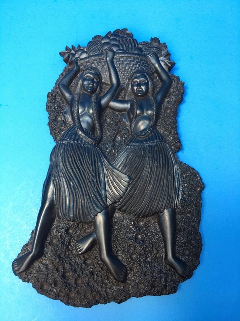 COCO JOE'S Hawaiian VINTAGE HULA GIRLS Wall Plaque COCO JOE'S Hawaiian VINTAGE HULA GIRLS Wall Plaque