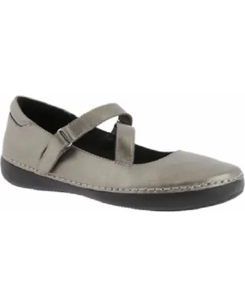 VIONIC with Orthaheel Technology Judith Flat Mary Jane - Pewter