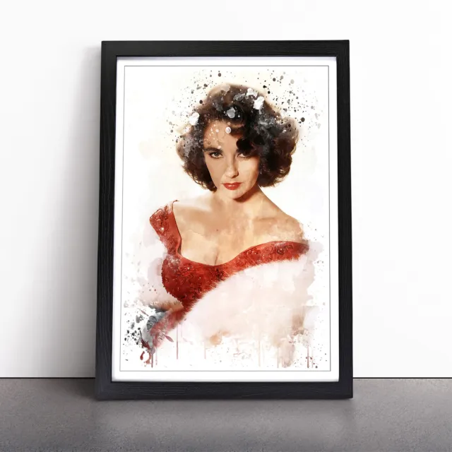 Elizabeth Taylor (2) V3 Wall Art Print Framed Canvas Picture Poster Home Decor