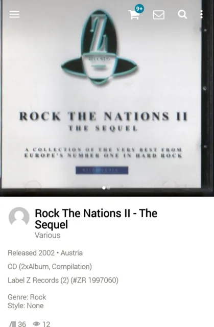 Rock The Nations II ~ Von Groove 21 Guns Eclips CD 2002 Hi-Tech AOR Melodic Rock