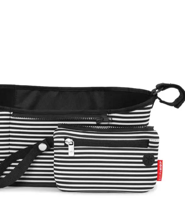 Skip Hop Stroller Organiser Black & White Stripe