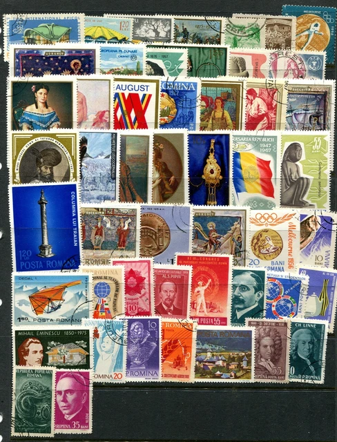 Romania: Packet of 50 G-FU stamps (Ref 1868)