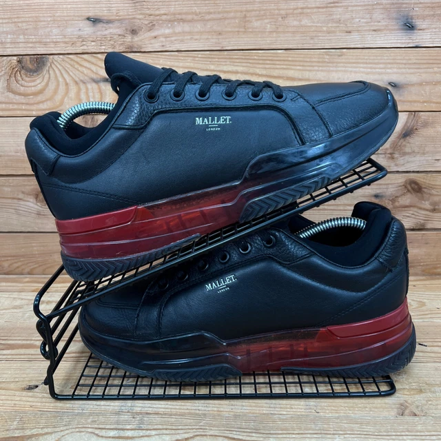 MALLET SHOES MENS Size UK 6 Kingsland Black Gas Infrared Leather Trainers 59.97 PicClick UK