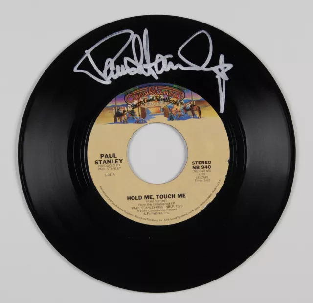 KISS Paul Stanley JSA Signed 45 Autograph Signed Record Hold Me Touch Me