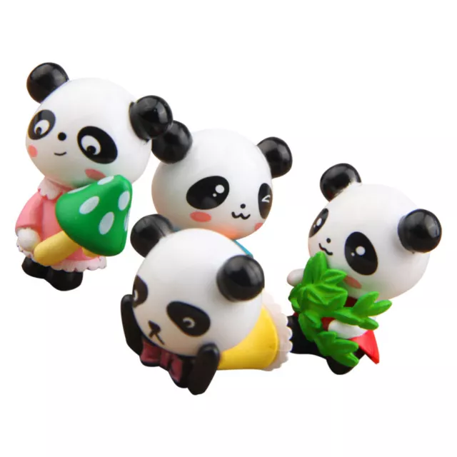 10 Mini-Panda-Ornamente für Bonsai und Aquarium