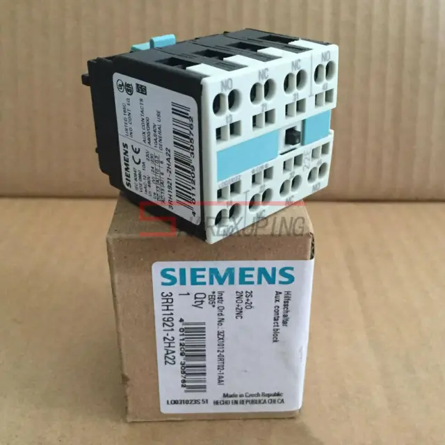 1PC Siemens 3RH1921-2HA22 Auxiliary Switch Block New