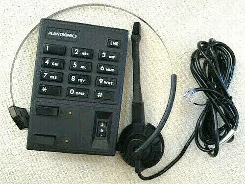 Plantronics Sp-04 Single Line Telephone Amplifier With Ringer with headset-Used