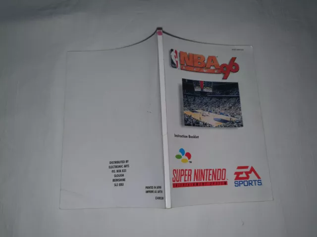 notice de jeu super nintendo snes NBA LIVE 96