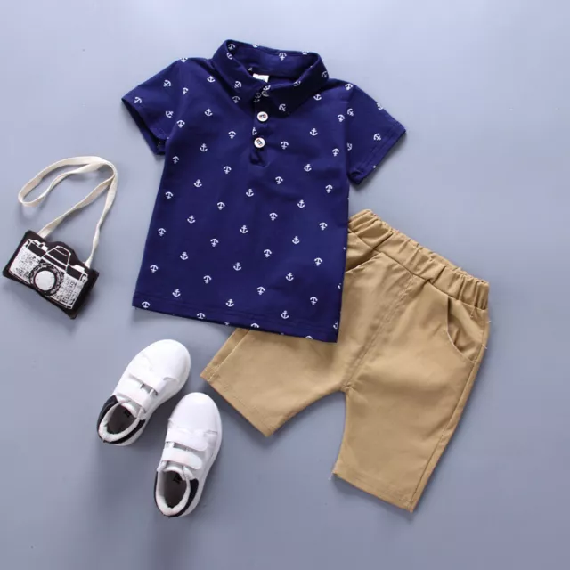 Nuova T-shirt estiva bambini bambini bambini bambini bambini bambini + pantaloncini 7