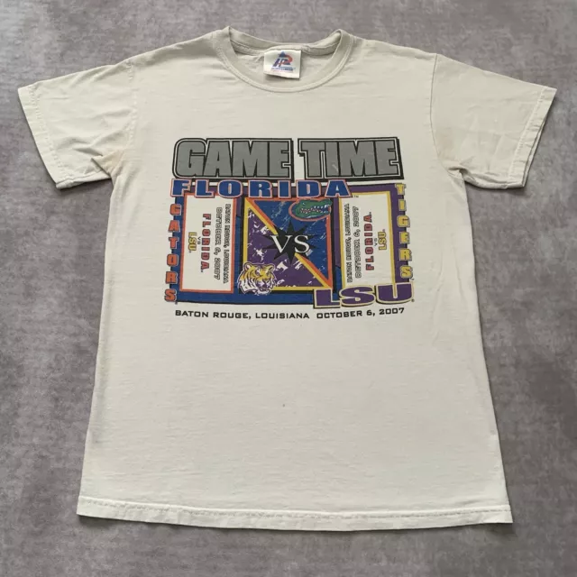 Vintage 2007 UF Vs LSU Shirt Size S Gators Tigers University Football Rivalry