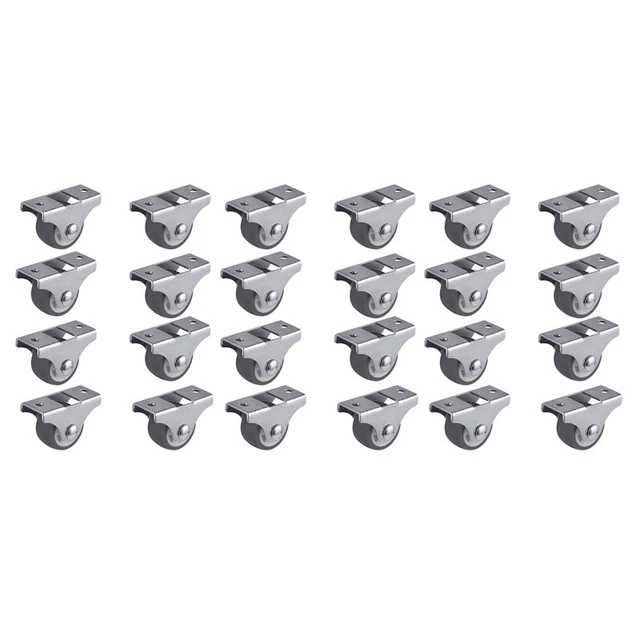 24pcs TPE Steering Rollers Storage Fixed Rollers with Rigid, 1 Q9Y7