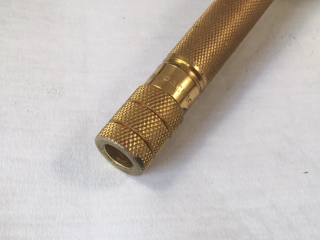 Vtg Gillette SHERATON 1st Generation TTO Razor Gold Tone  Open Comb c.1937 5