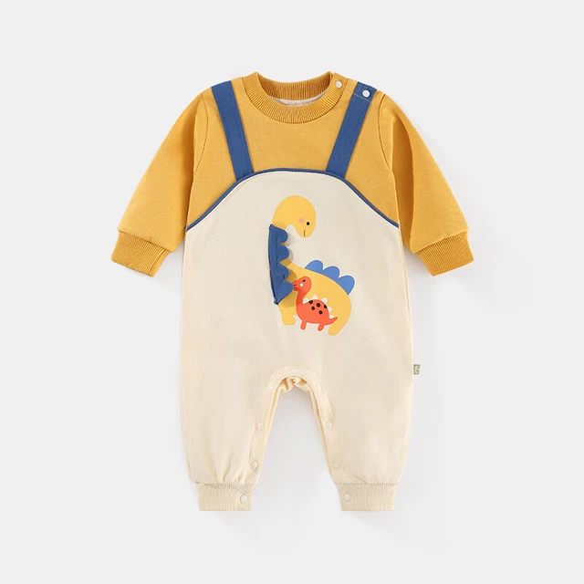 2022 Neonato Dinosauro Romper Babygrows Ragazzi Ragazze Vestiti Di Cotone Outfit Top