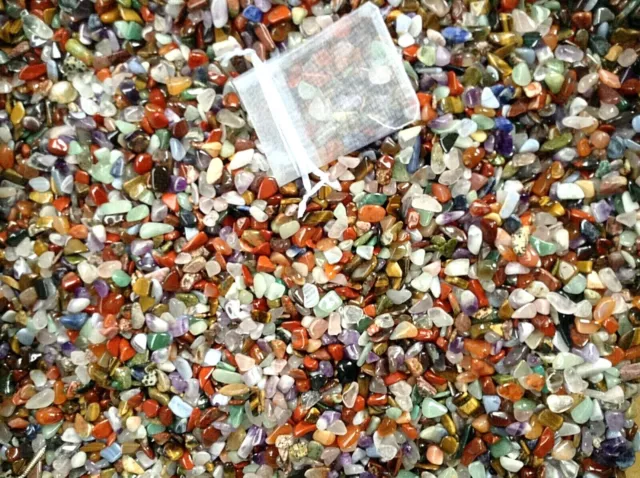 Crystals X Small (pea size) 5-10mm Mixed Polished Crystals Chips 25g~1kg