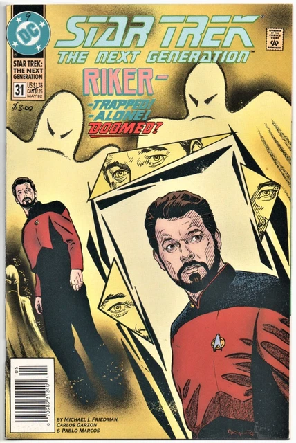 Star Trek The Next Generation #31. Friedman / Garzon. Newsstand Dc 1992. 7.5
