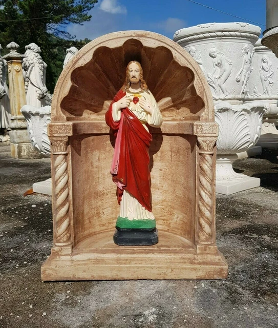 Nicchia Grotta In Cemento Effetto Legno 150 Cm Per Esterno - Senza Statua - Foto 4