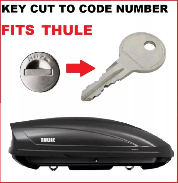 1 x Thule Roof Rack Keys Ski Rack keys "N" Series Replacement Key N001 To N250