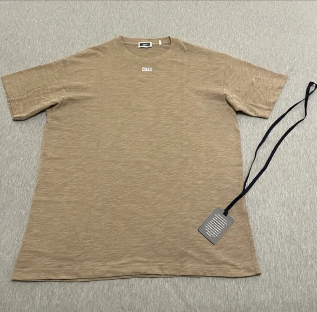 KITH JFK SLUB Jersey T-Shirt (Tan) — Size M