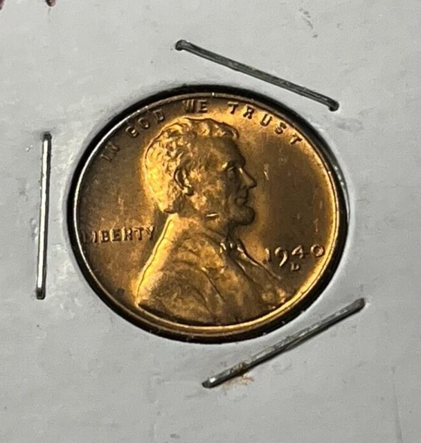 1940-D Lincoln Wheat Cent Penny (BU - Red) - Old U.S. Coins