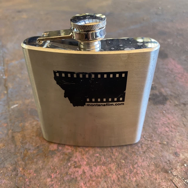 Frasco de acero inoxidable Montana de 6 oz Montanafilm.com