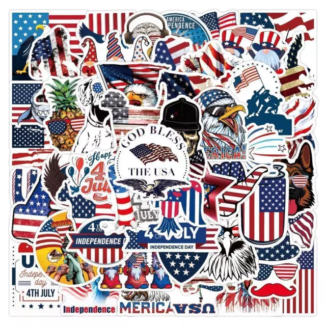 ⭐50 Stück America - USA / United States / 'merica Style Stickerbomb - Aufkleber