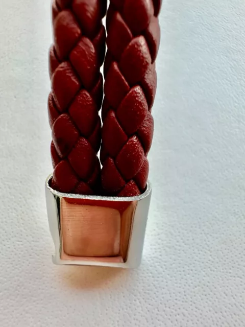 Bracelet homme Cuir Rouge / Neuf