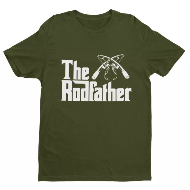 The Rodfather Divertente T-Shirt Pesca Pesca Idea Regalo Per Papà Nonno Pescatore