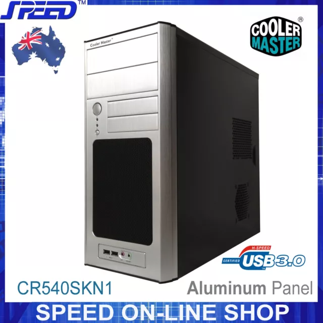 Cooler Master RC540SKN1 Centurion 540 USB3.0 Aluminum front Panel Gaming PC Case