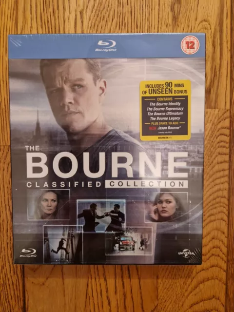 The Bourne Classified Collection 3 disc 4 film extras Blu Ray Box Set New Sealed