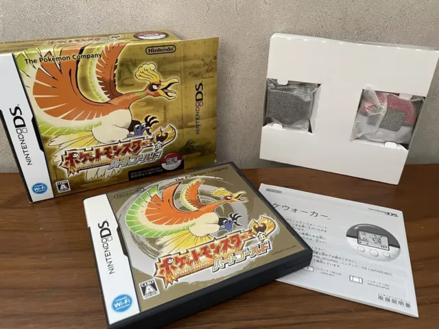 M Nintendo DS Pokemon Soul Silver Heart Gold Japan Poke walker Select w/box