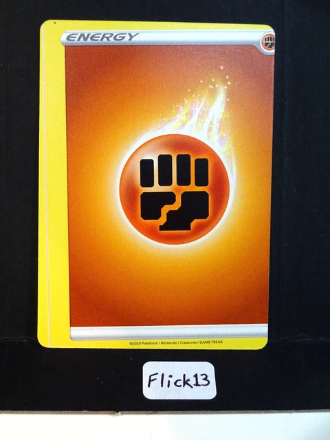 MISCUT Error FIGHTING ENERGY off center oc pokemon card unplayed pack fresh