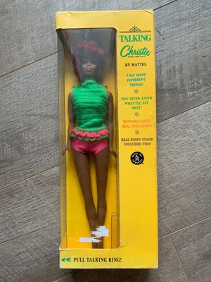 TALKING CHRISTIE BARBIE Model (1969) Vintage Mattel in ORIGINAL BOX