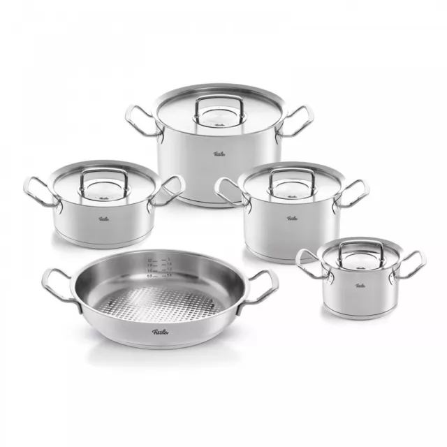 Fissler 5-teiliges Topfset original-profi collection 2 Metalldeckel Induktion