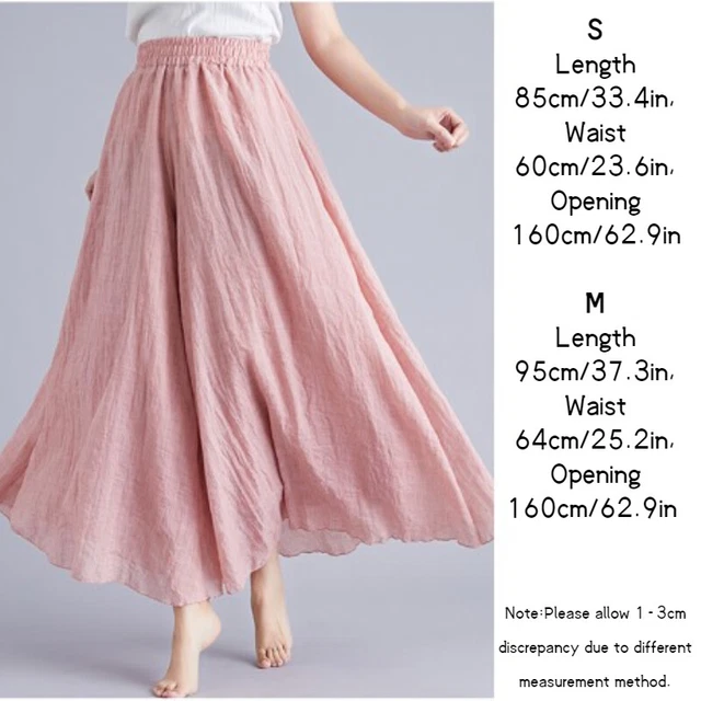 Jupe Longue Plissée Ethnique Femme - Lin/coton Noir, Ligne A, Ceinture élastique, Taille Unique/unisexe (neuf Avec étiquettes)