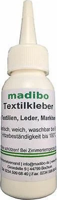 24,88 Euro pro 100g madibo Textilkleber 40 Gramm Stoffe Gewebe Leder Markisen