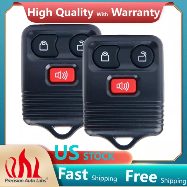 2X For Ford F150 F250 Keyless Entry Car Remote Control Key Fob Transmitter Alarm