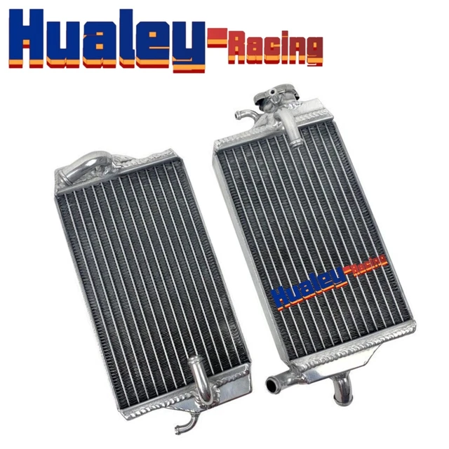 R&L Polished Aluminum Radiator Fit 2000 2001 HONDA CR125R CR 125R 2-stroke